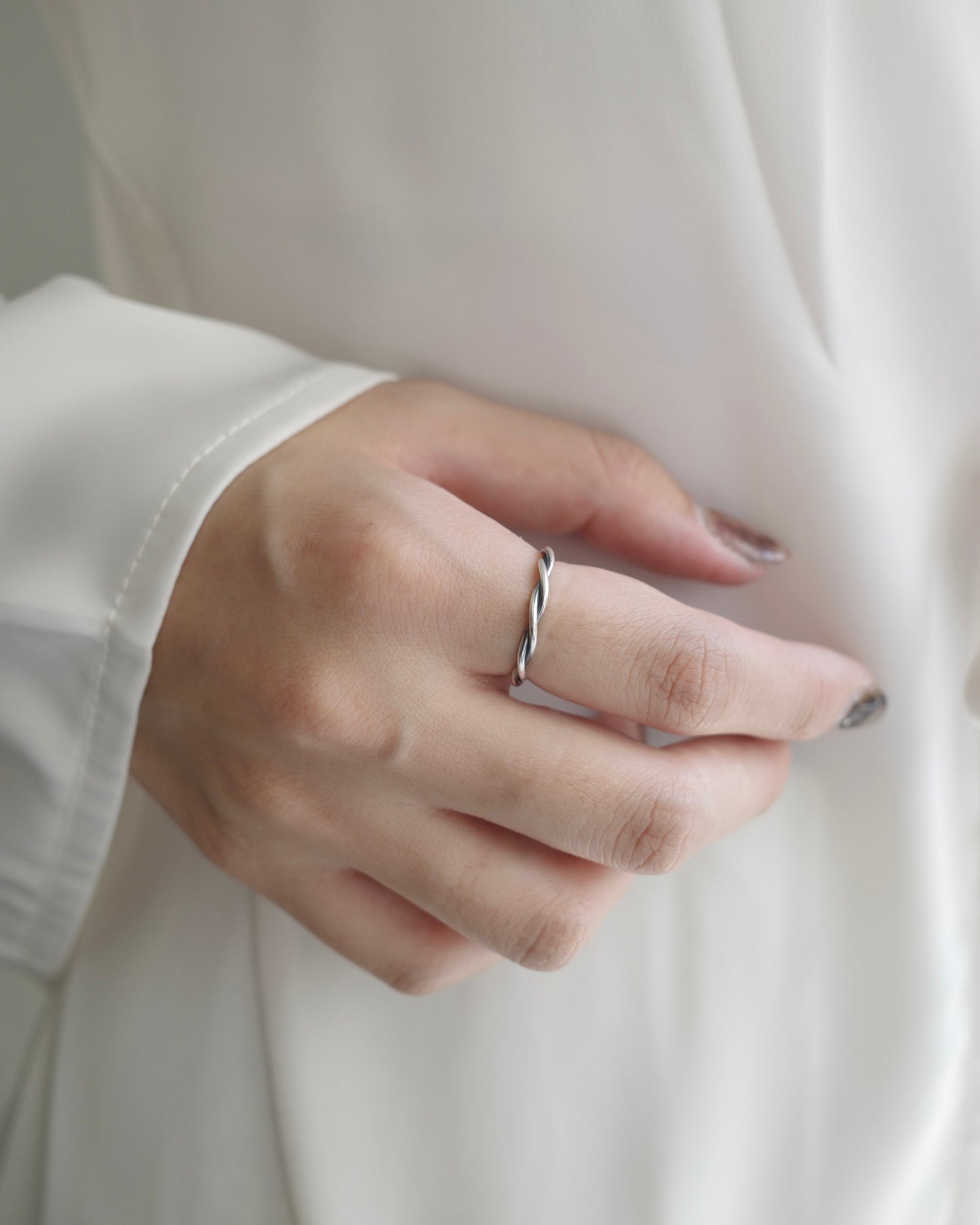 huge rope ring (silver925)