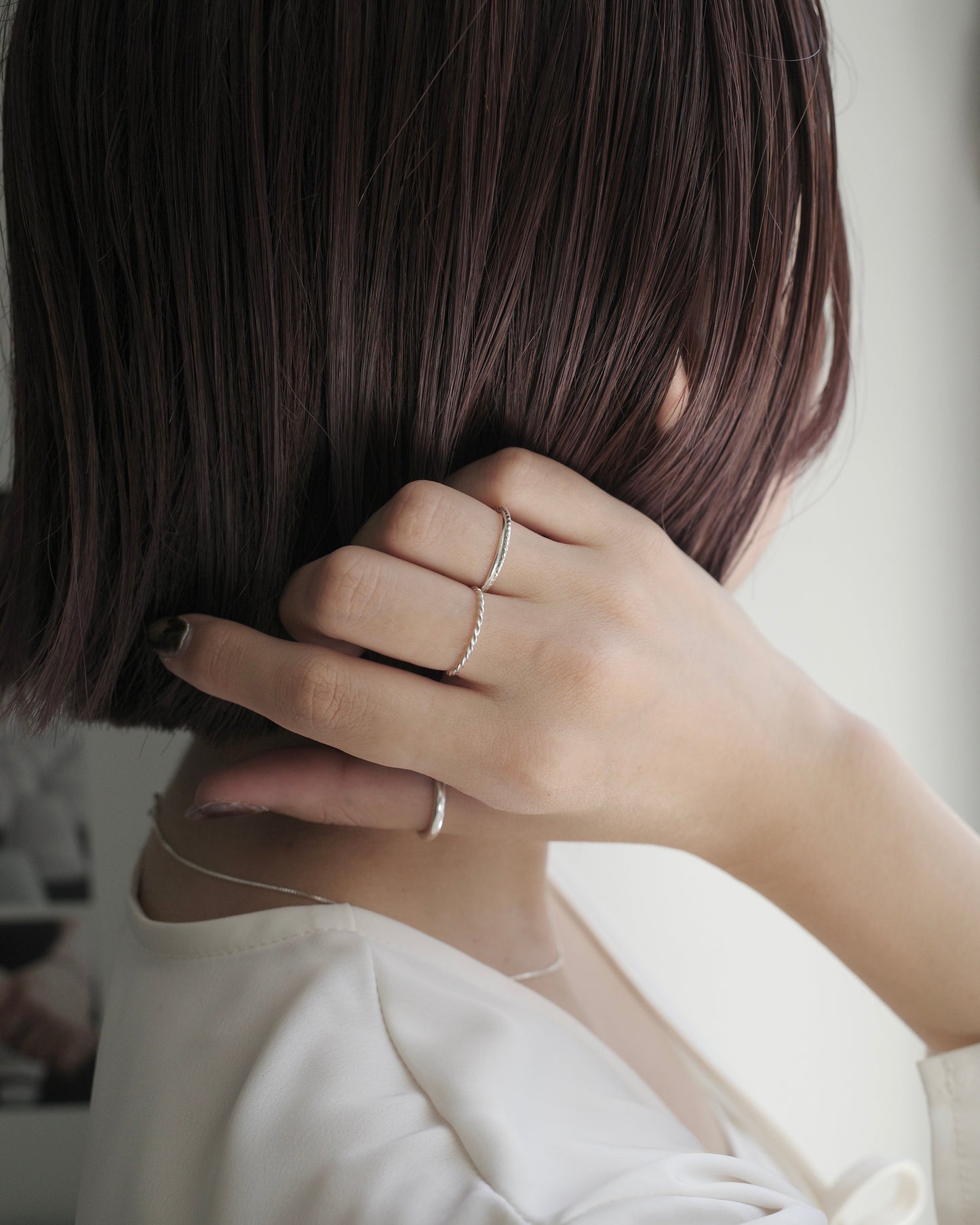 thin rope ring (silver925)