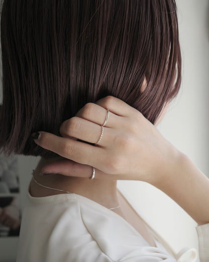 thin rope ring (silver925)