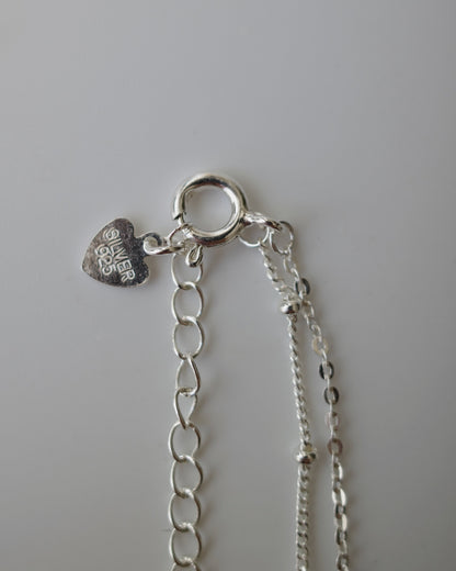 dot & chain bracelet（silver925）
