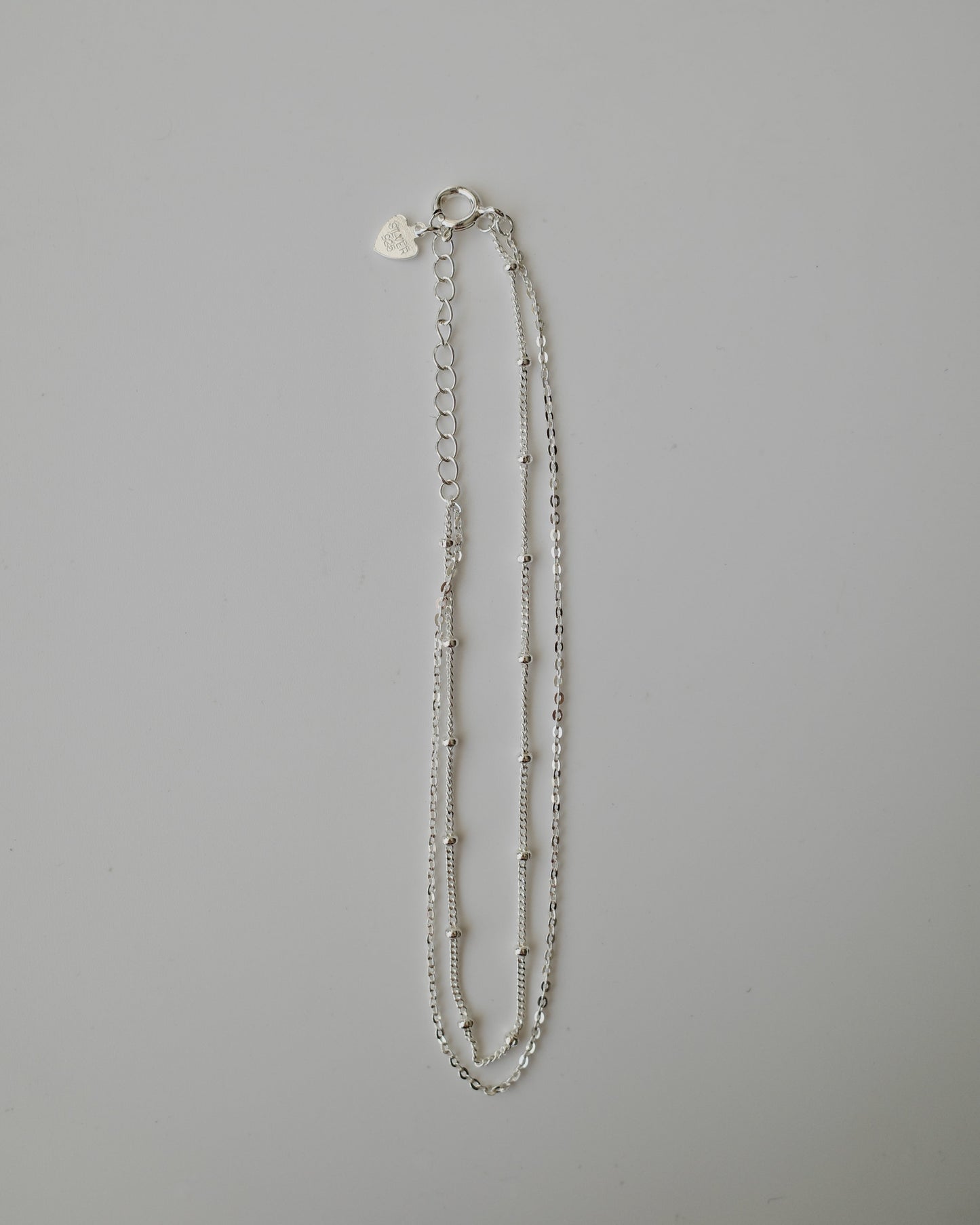 dot & chain bracelet（silver925）