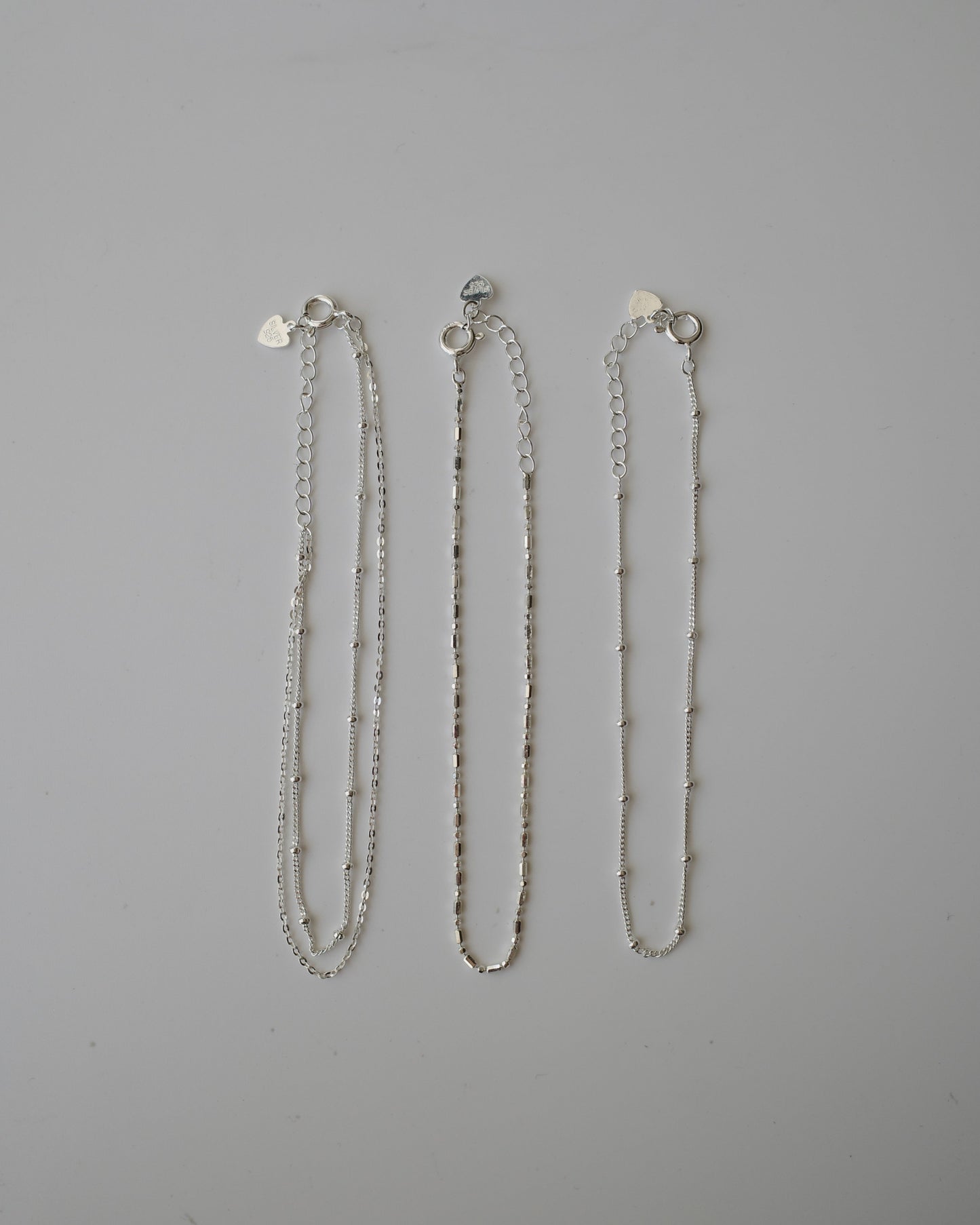 dot & chain bracelet（silver925）