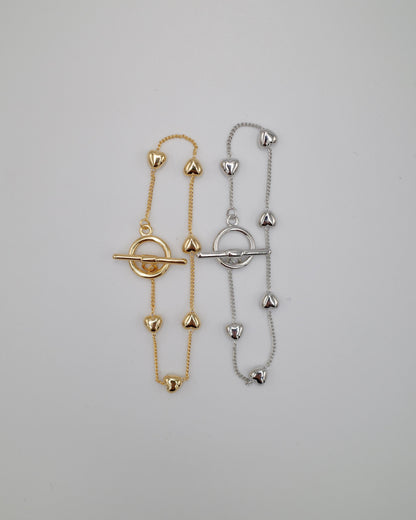 heart chain bracelet