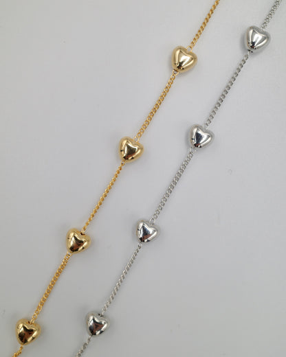 heart chain bracelet