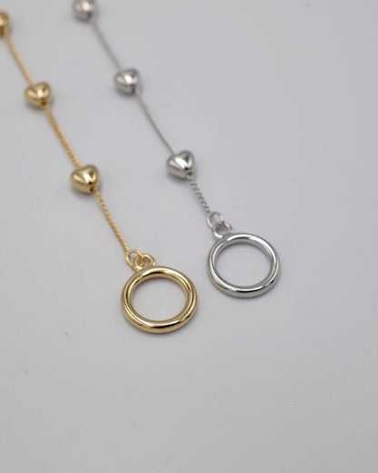 heart chain bracelet