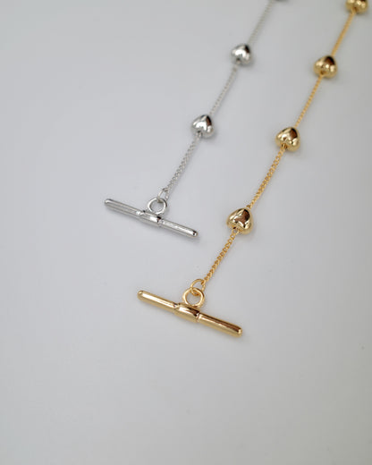 heart chain bracelet