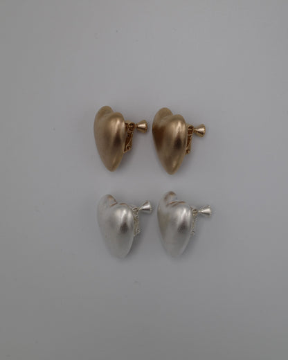 mate heart pierce & earring