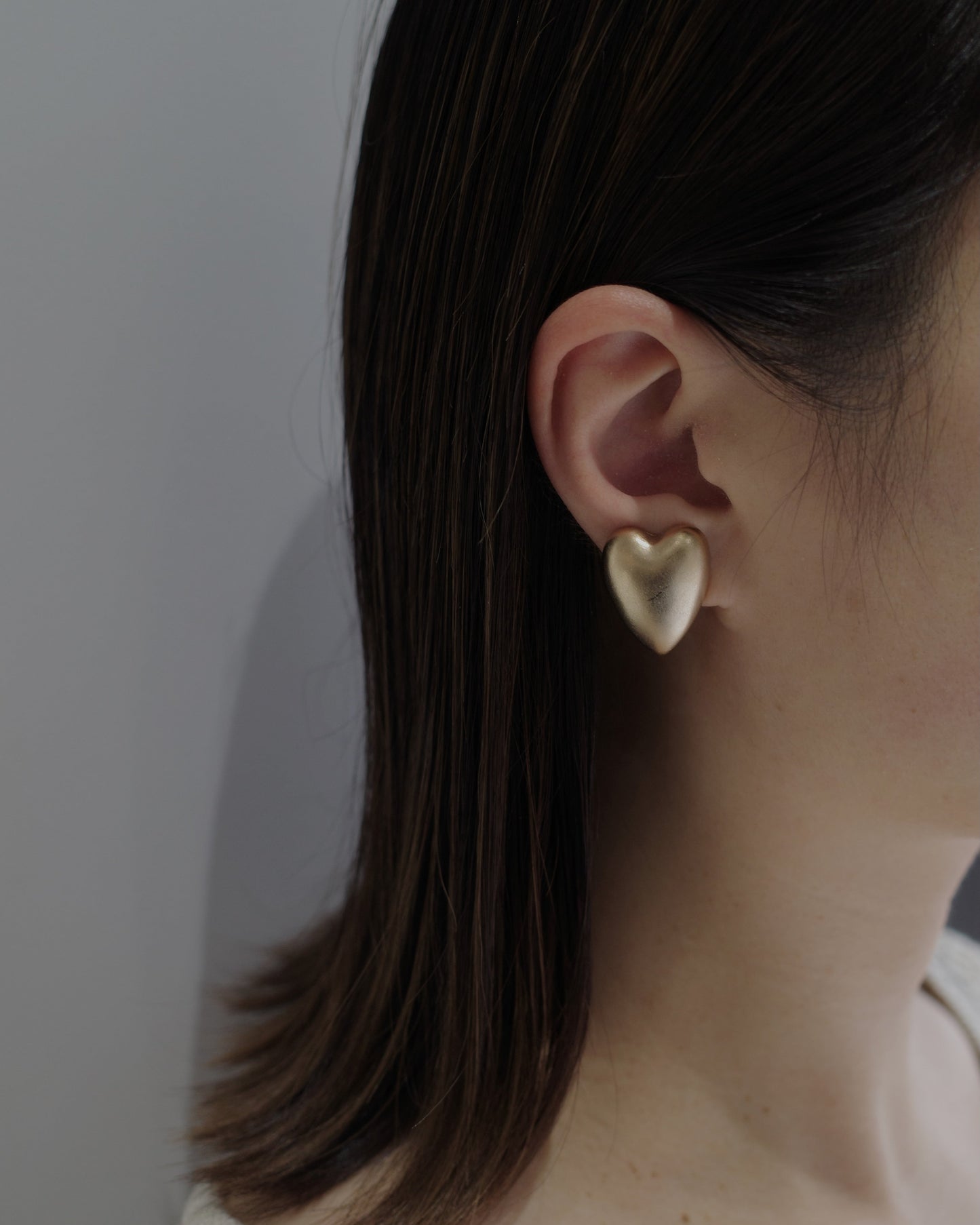 mate heart pierce & earring