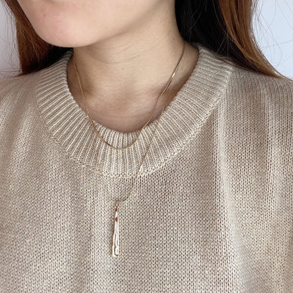 double twig necklace