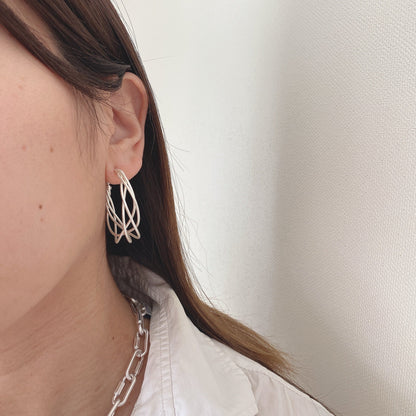knit hoop pierce