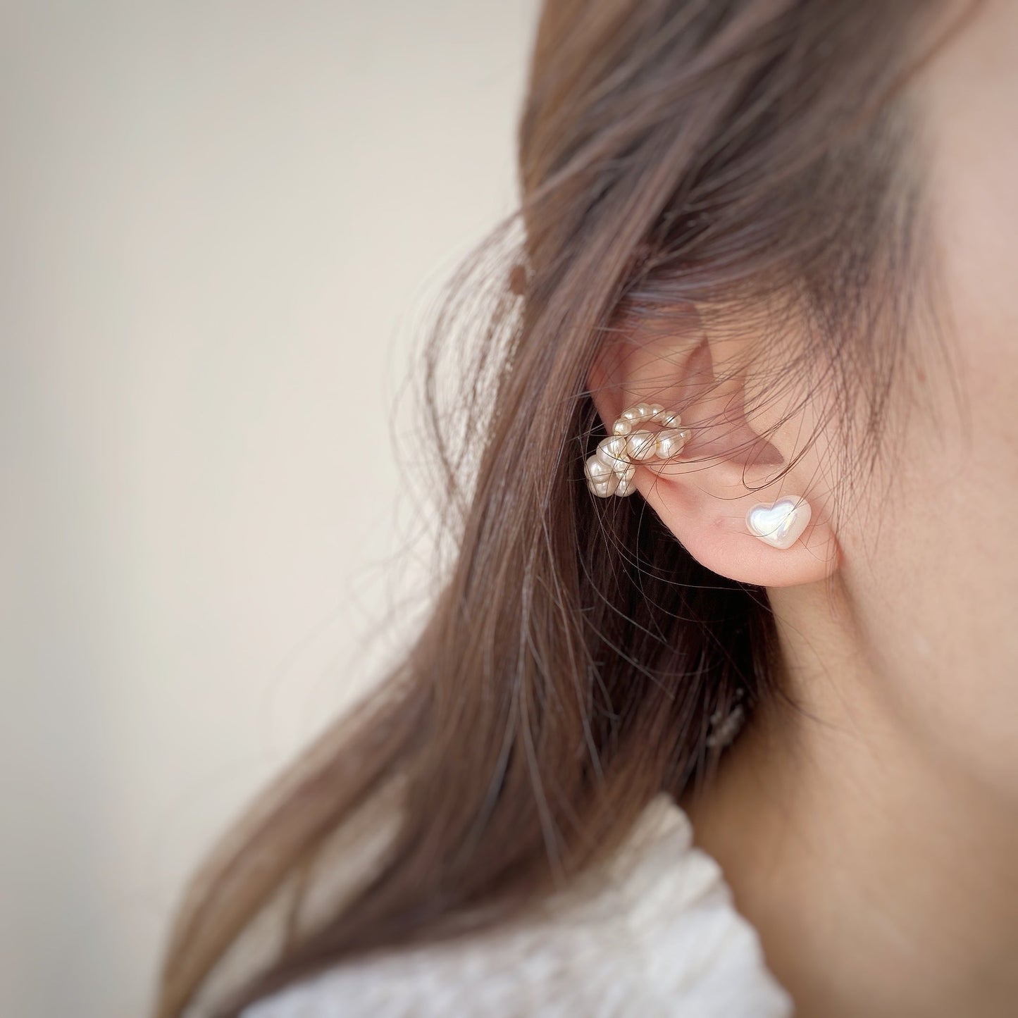 mass pearl ear cuff