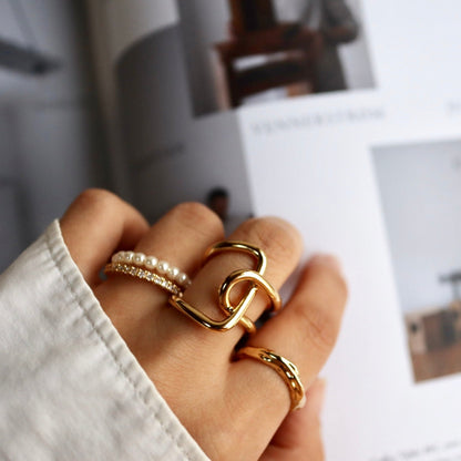 noble pearl ring