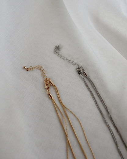 two line long necklace