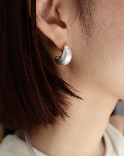 Inflate round pierce & earring