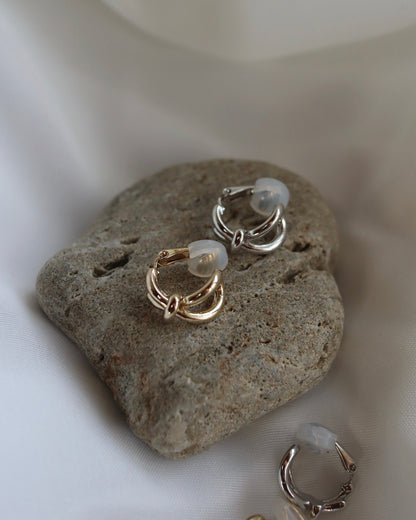 knot hoop earring