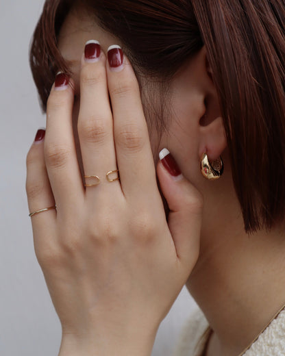 thin w ring & ear cuff