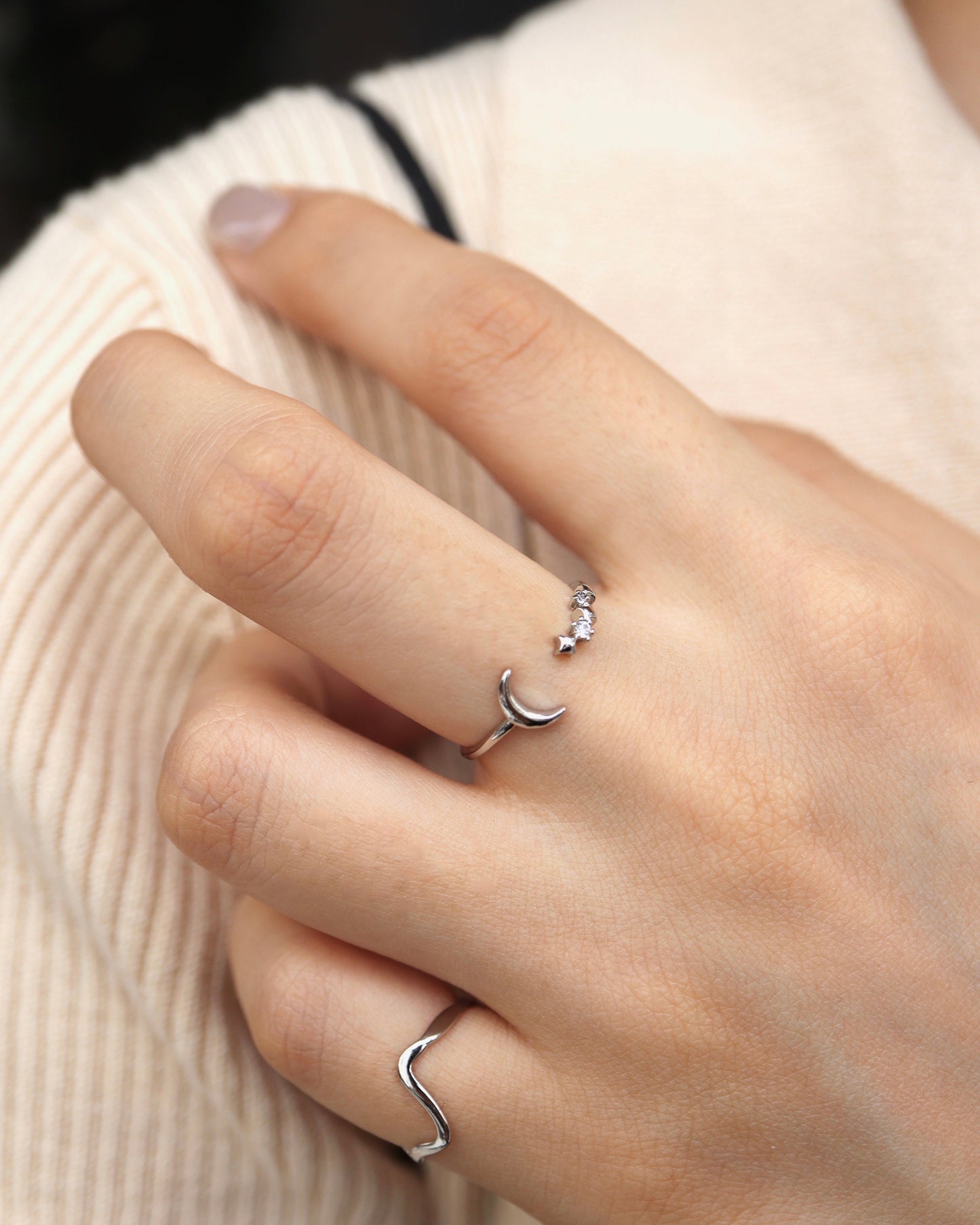 glowing moon ring