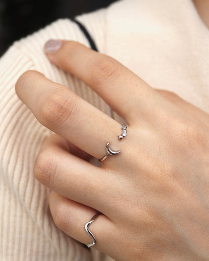 glowing moon ring