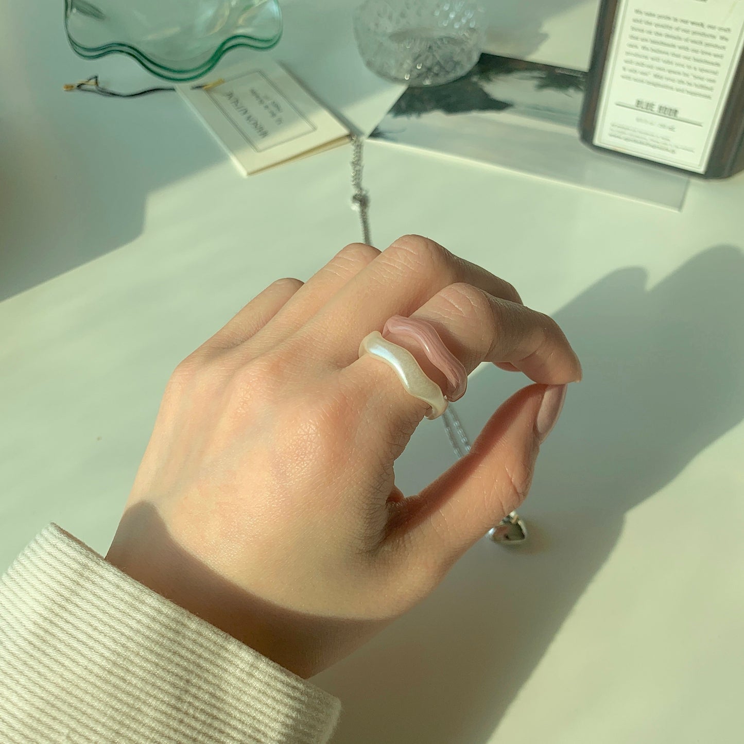 colorful wave ring