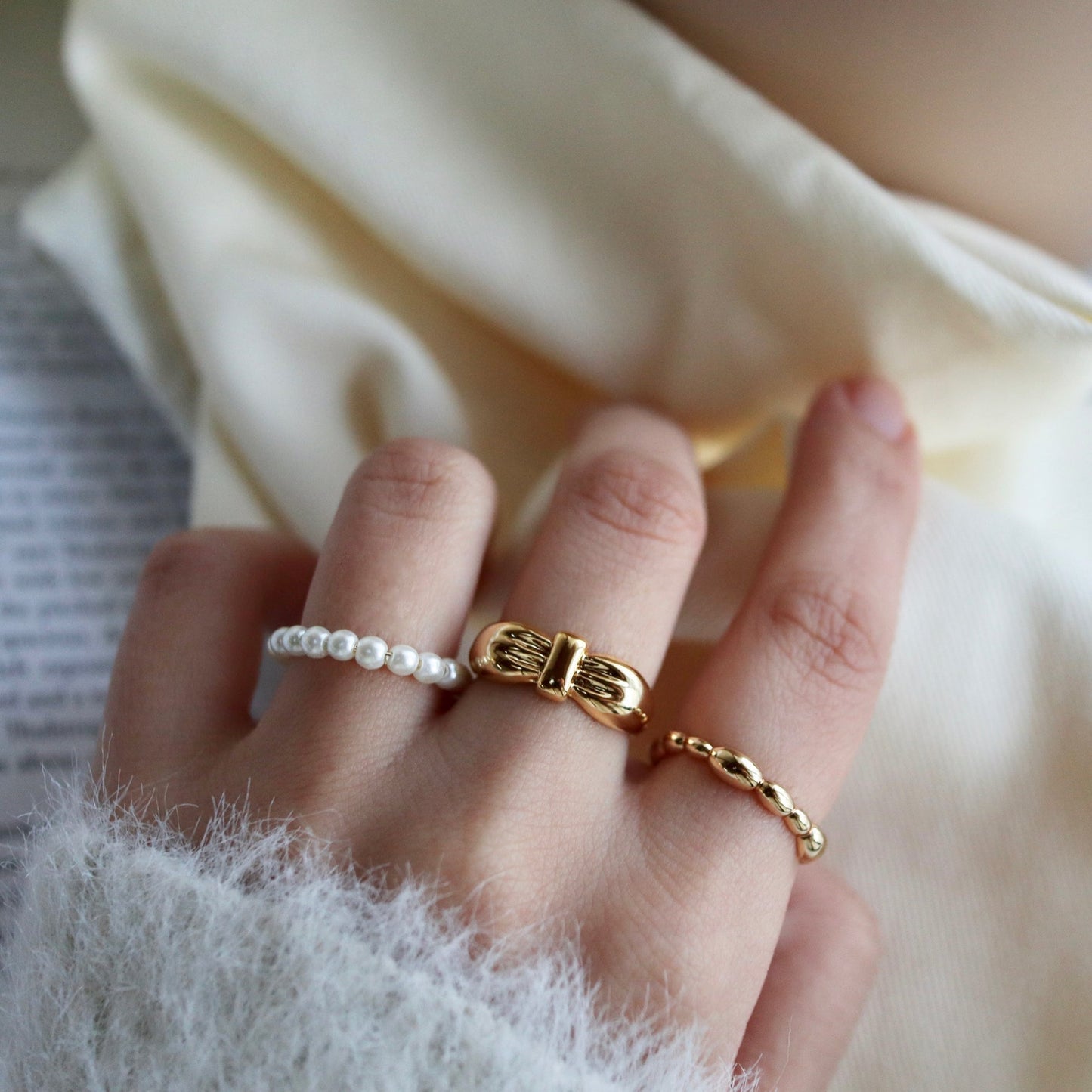 noble pearl ring