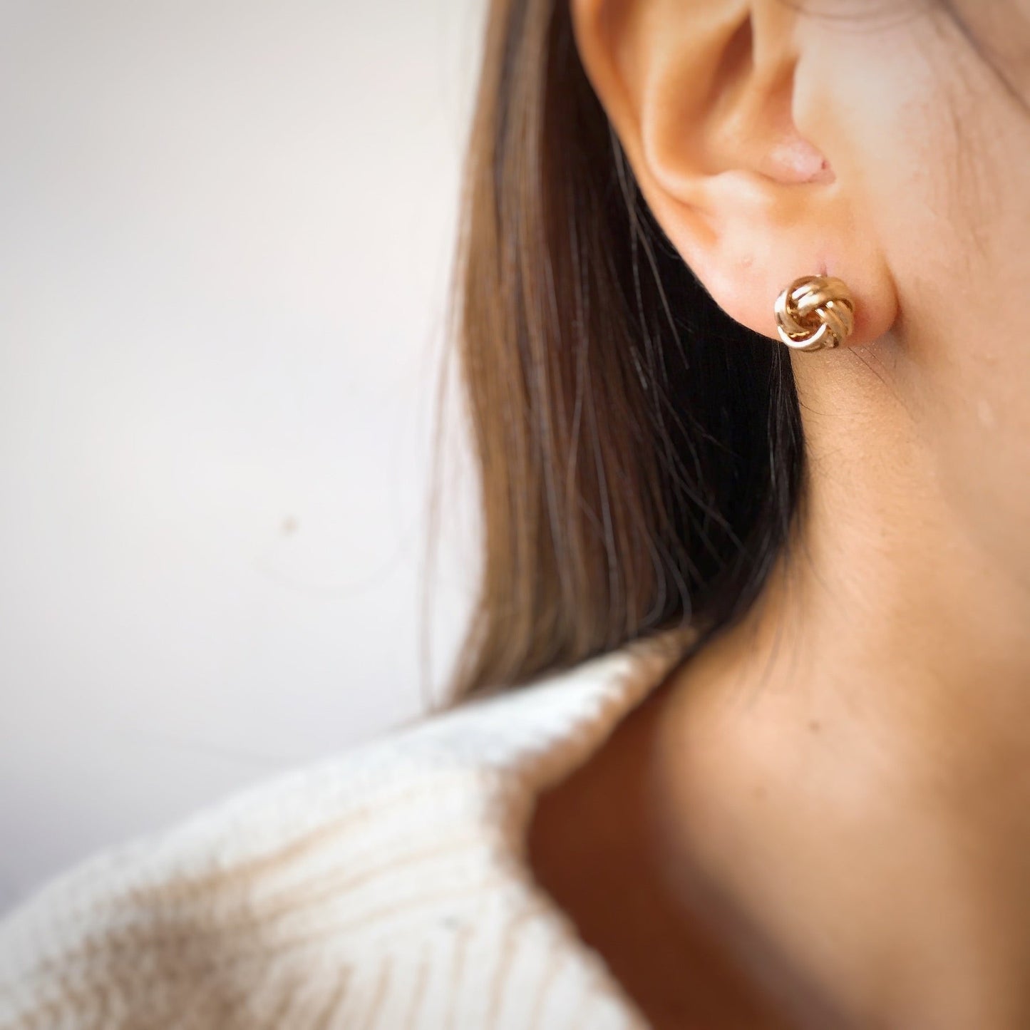 french braid pierce & earring