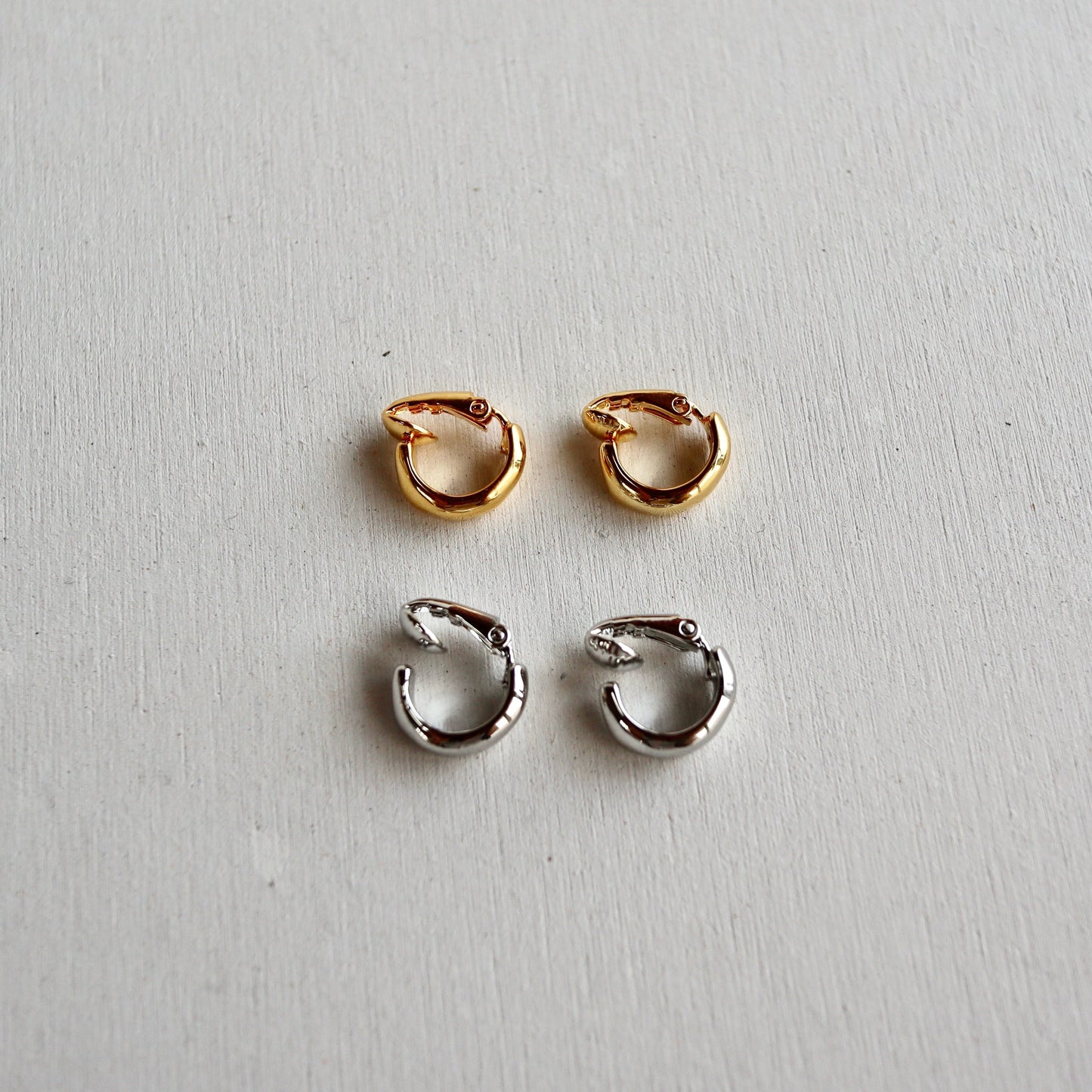 circle clip earring & earcuff