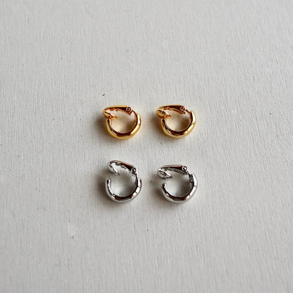 circle clip earring & earcuff